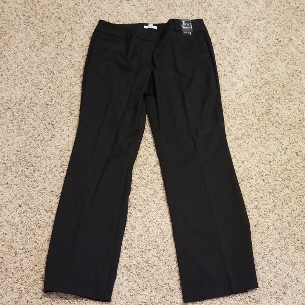NY&Co navy pin striped dress pant size 12